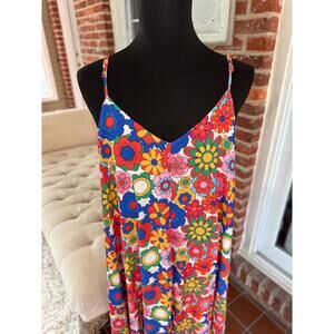 Wray's Wildly Fun Rainbow Floral Sundress Size 3X